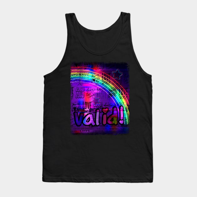 YOU are VALID - self-love - YOU are ENOUGH - Visibility - Positive support rainbow ALLY Tank Top by originalsusie